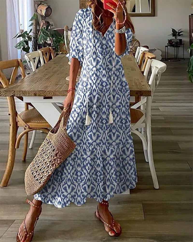 Angela | Breezy Bloom Patio Dress