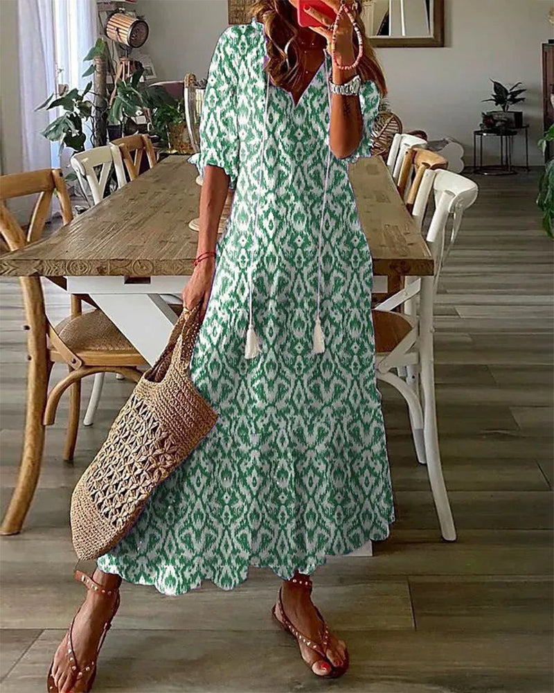 Angela | Breezy Bloom Patio Dress