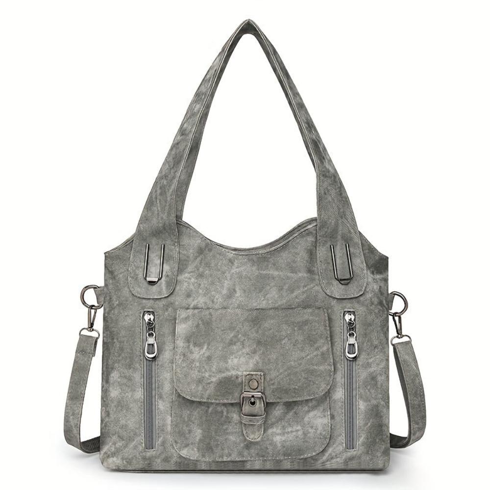 Bonnie | Casual Zip Pocket Tote Bag