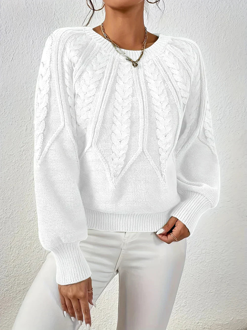 Emilie™ - Casual Elegant Cable Knit Sweater