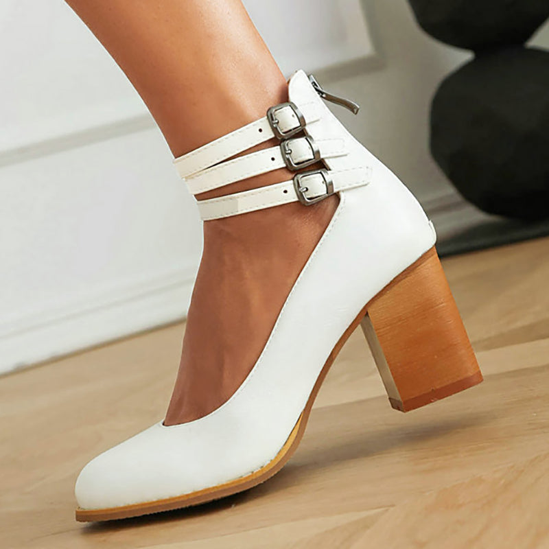 Jasmine | Stylish Comfortable Block Heel Pumps