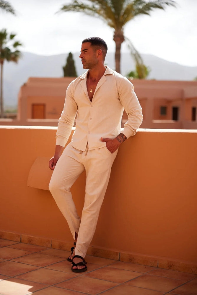 Leo | Classic Linen Shirt Men