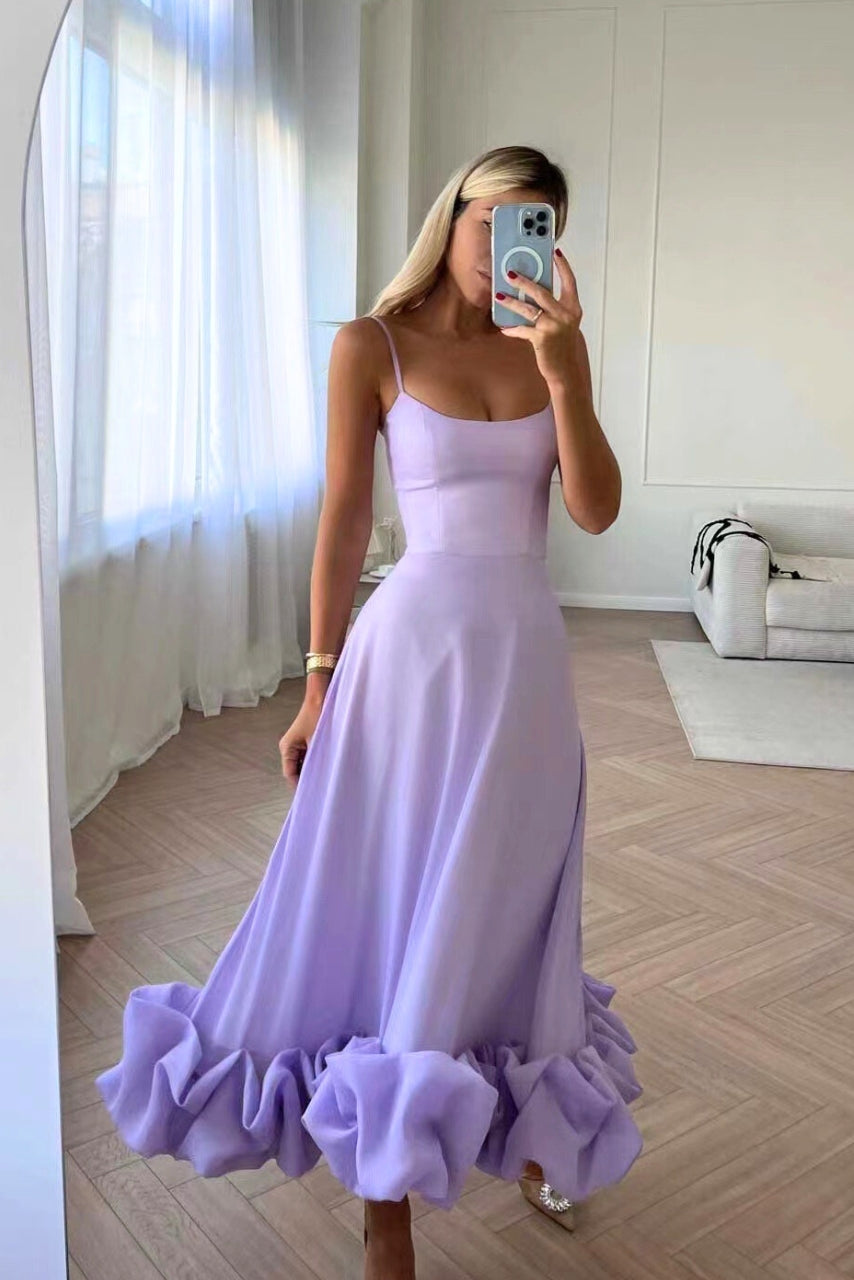 Leah | Elegant Ruffle Summer Dress