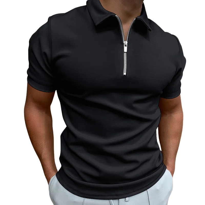 Logan | Modern Zip Polo Shirt Men