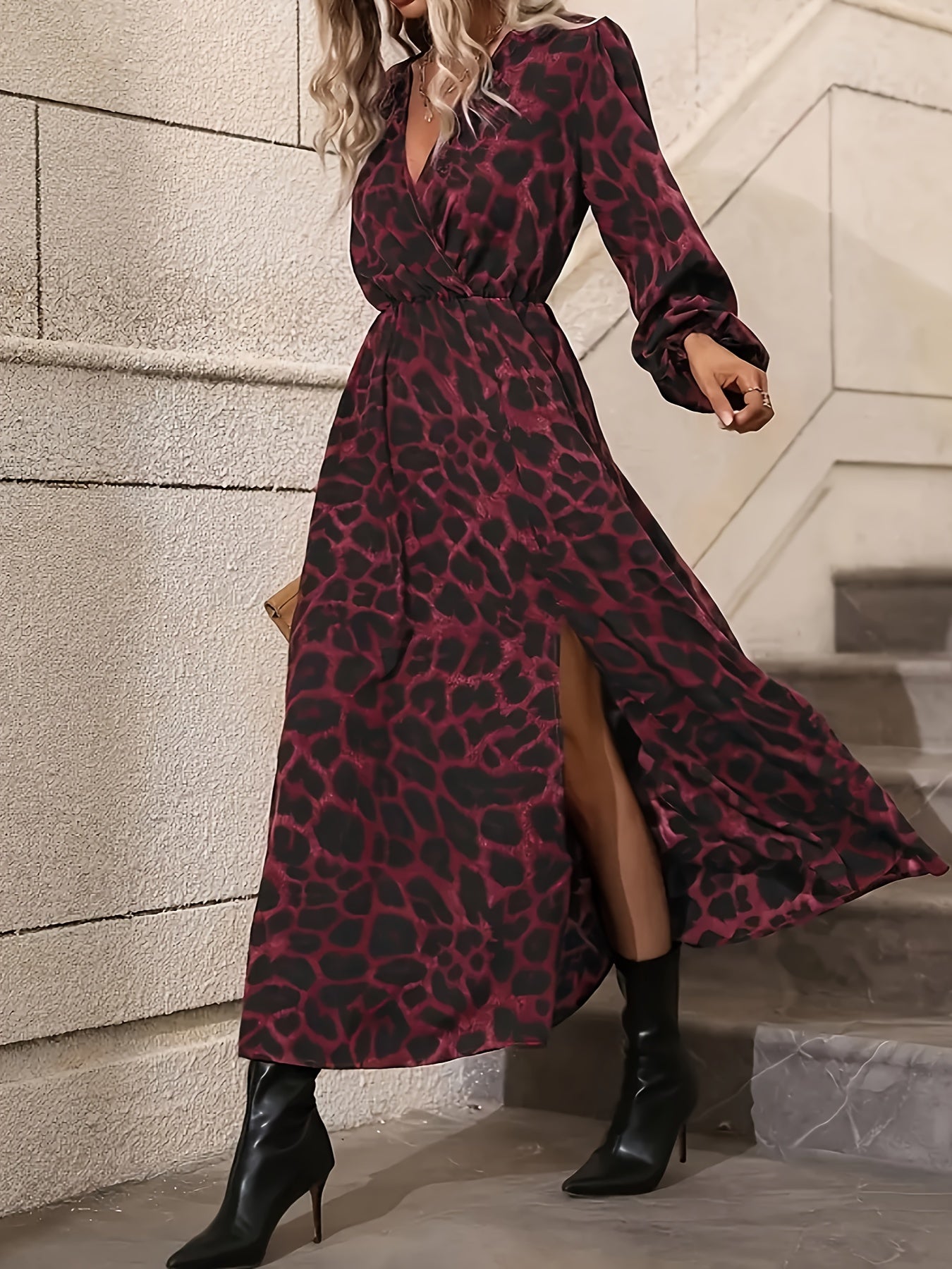 Caroline | Elegant Wrap Maxi Dress