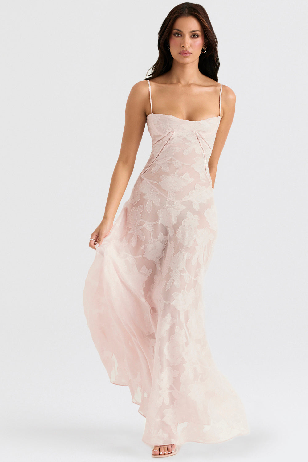 Lucy | Floral Lace Maxi Dress