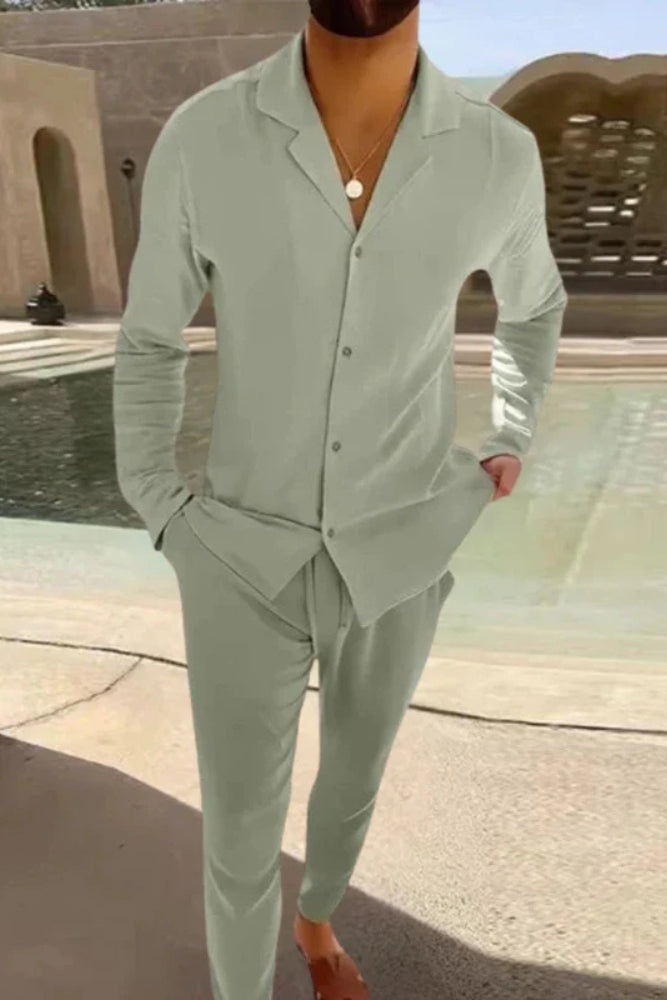 Leo | Classic Linen Shirt Men