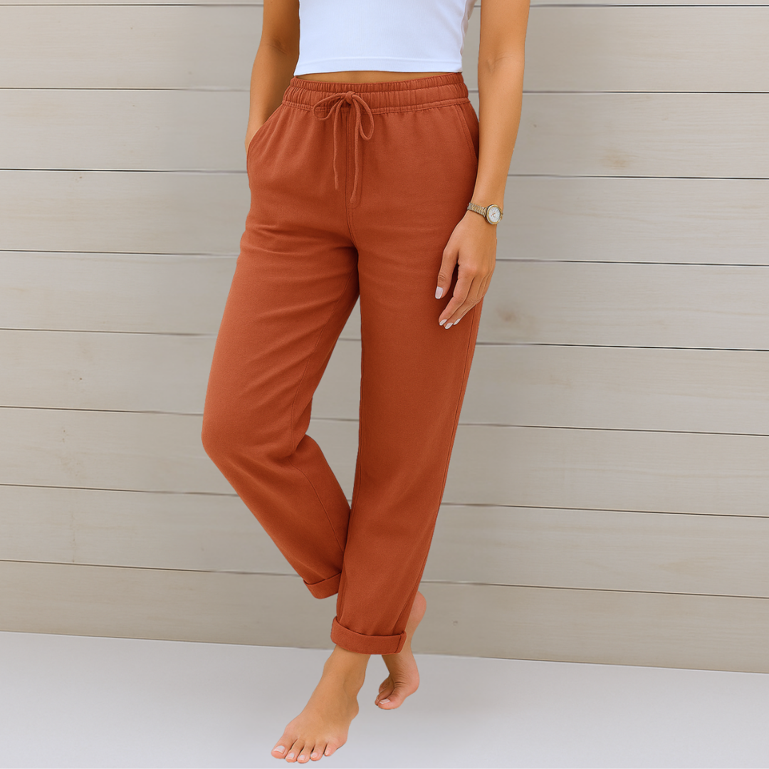 Emma | Premium breathable linen stretch pants