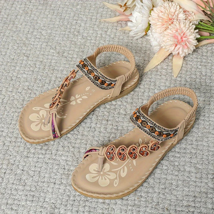 Jocelyn | Bohemian Embellished Strappy Sandals