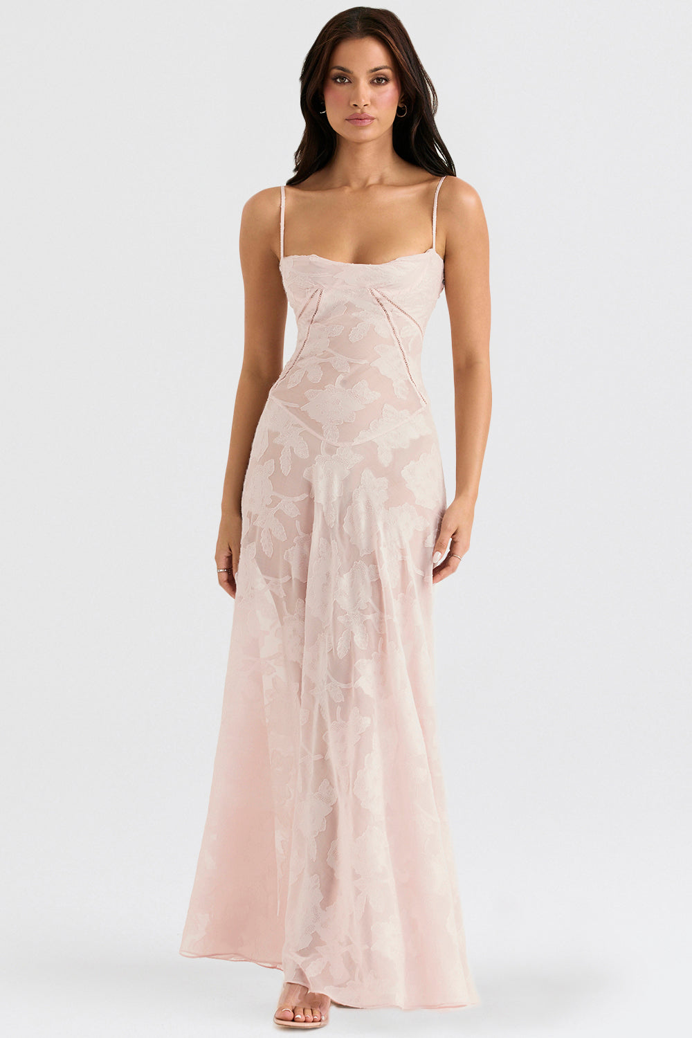 Lucy | Floral Lace Maxi Dress