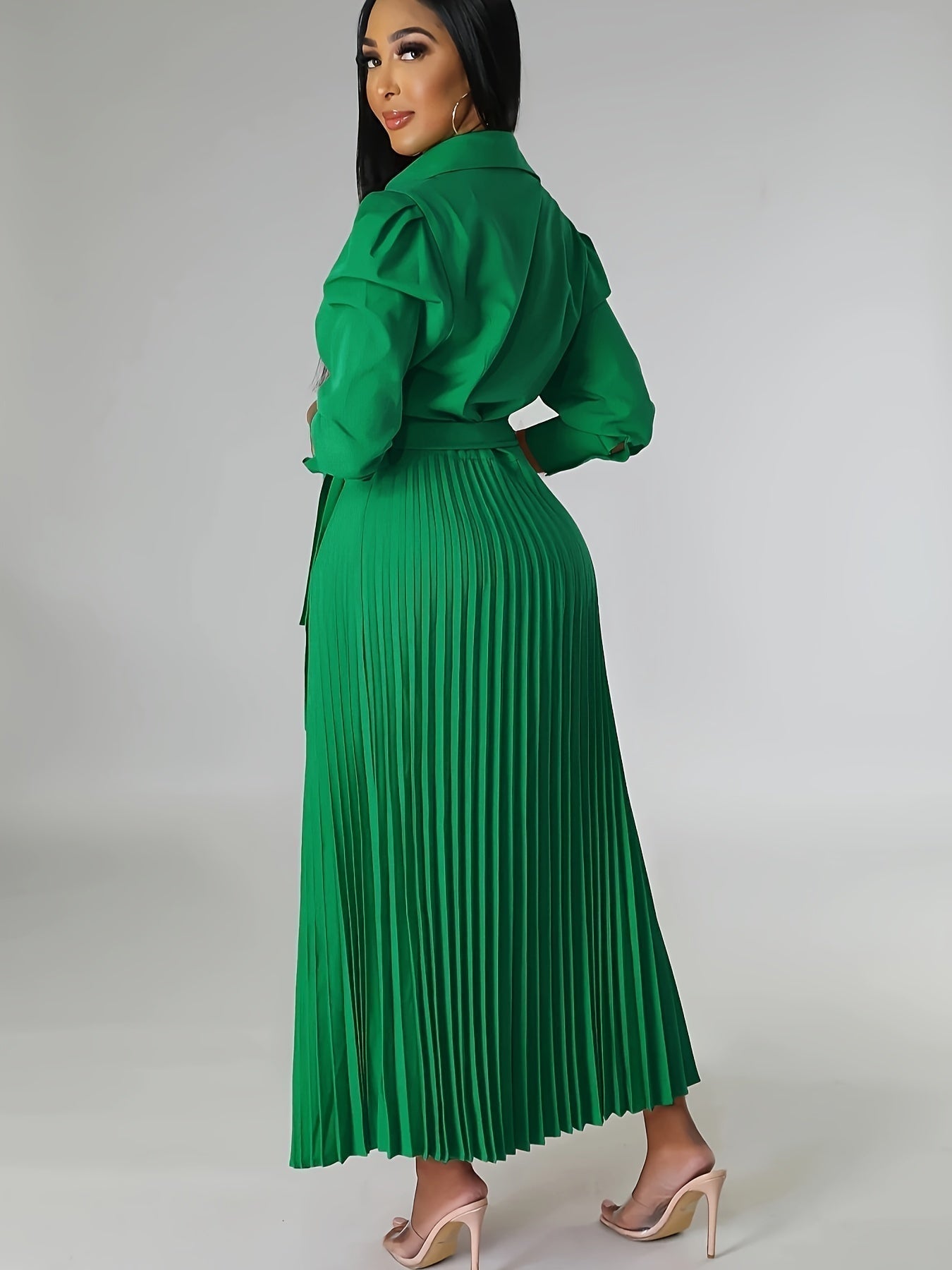 Brooke | Elegant Pleated Wrap Dress