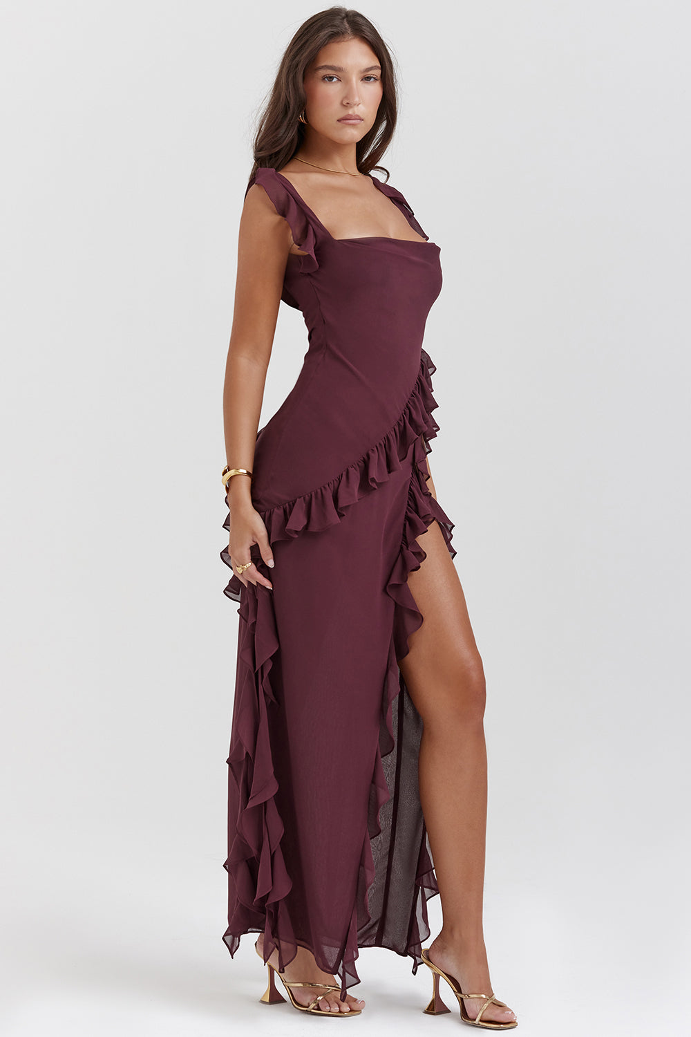 Addison | Stylish Ruffle Maxi Dress