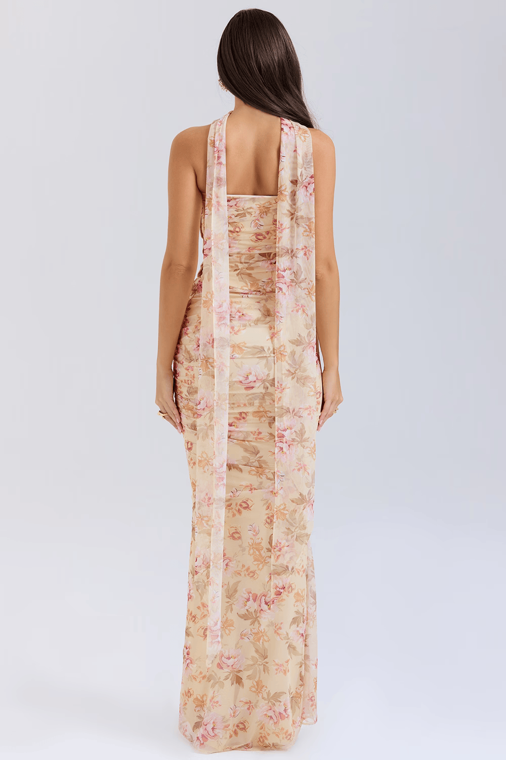 Angelica | Stylish Sleek Ruched Maxi Dress