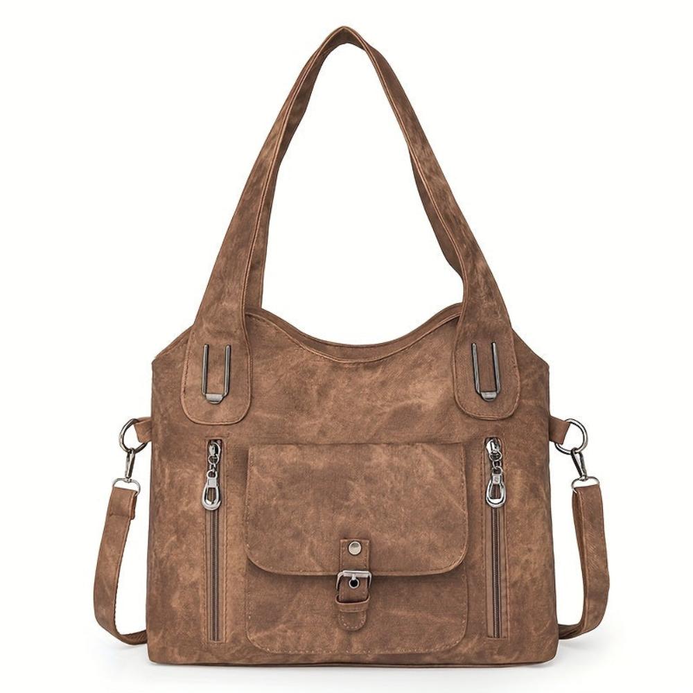Bonnie | Casual Zip Pocket Tote Bag
