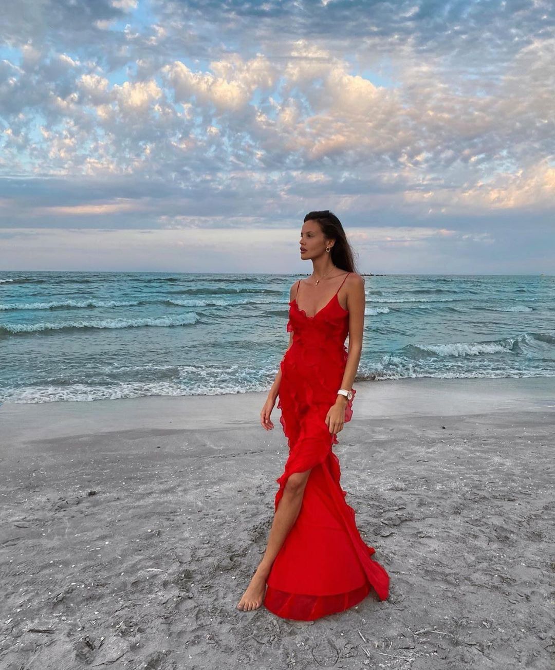 Caitlin | Elegant Ruffle Summer Dress