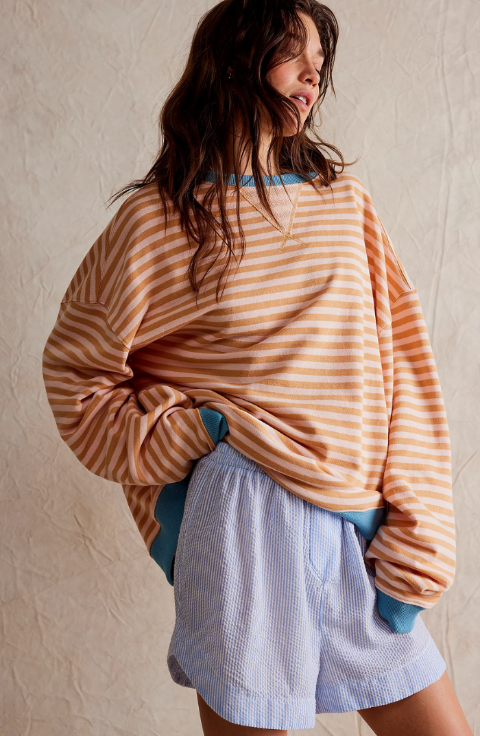 LENA™ Oversized striped sweater