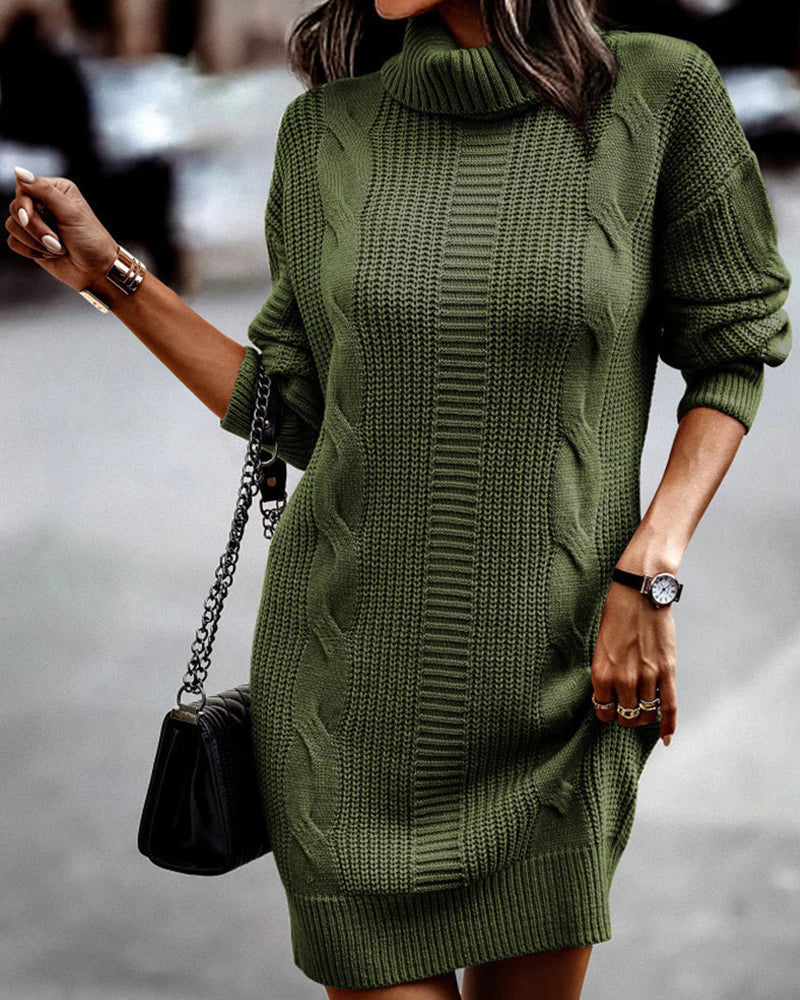 Delilah | Cozy Cable Knit Dress