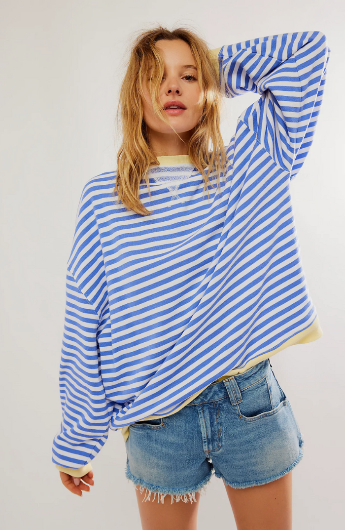 LENA™ Oversized striped sweater