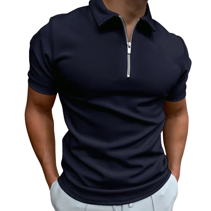 Logan | Modern Zip Polo Shirt Men
