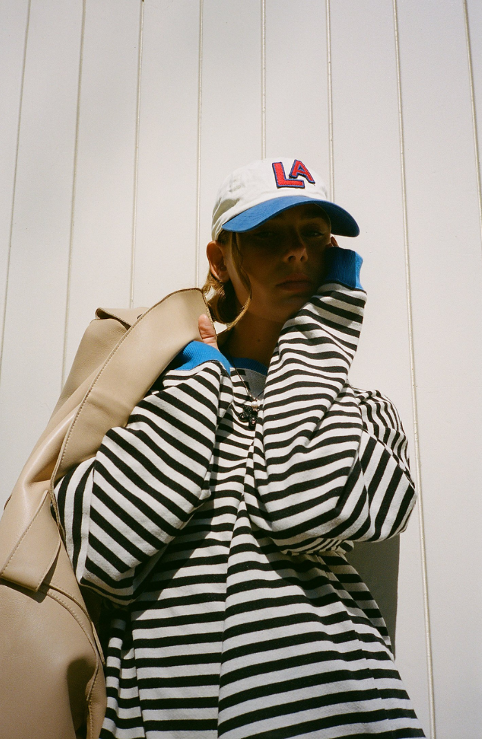 LENA™ Oversized striped sweater