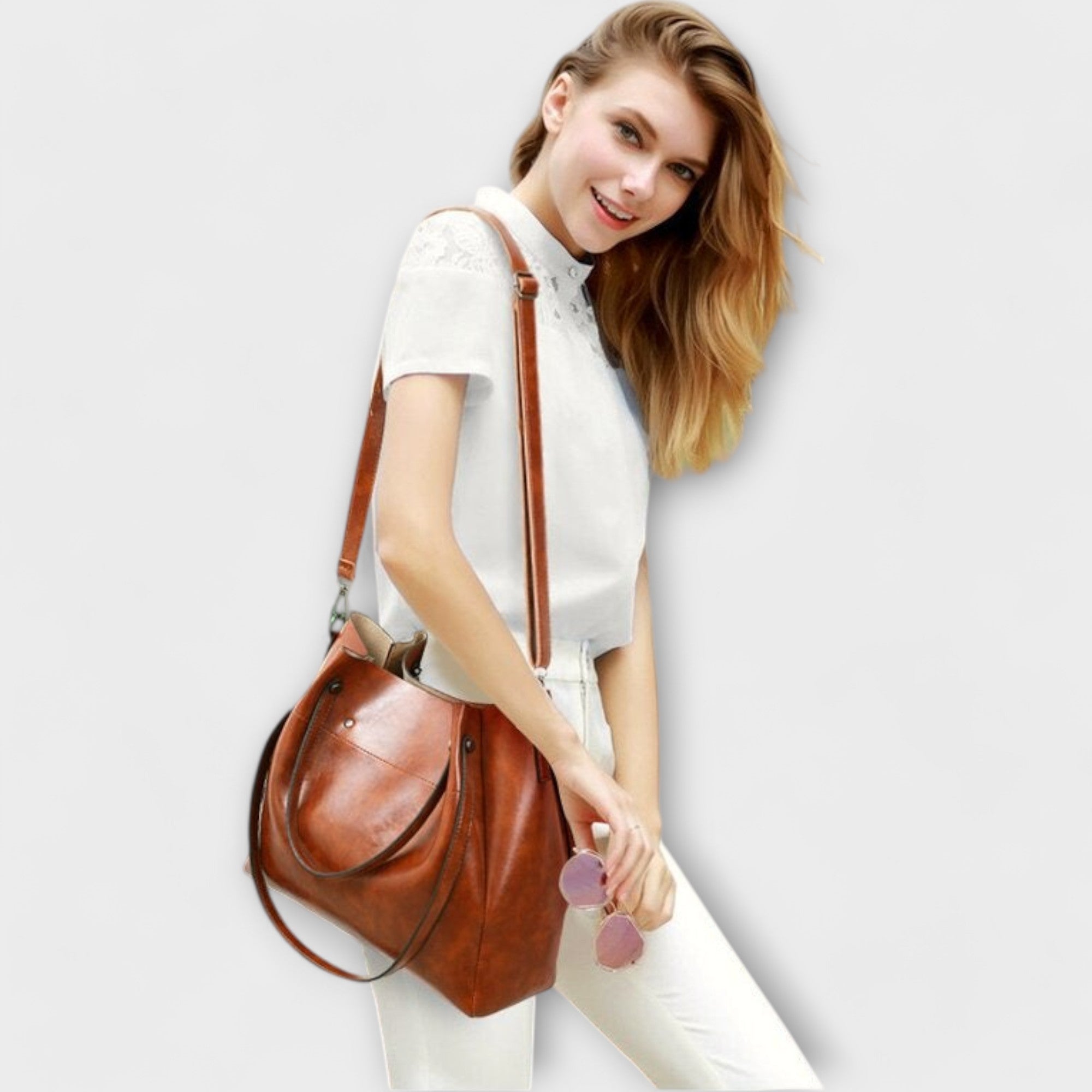 Caroline | Elegant Spacious Shoulder Bag