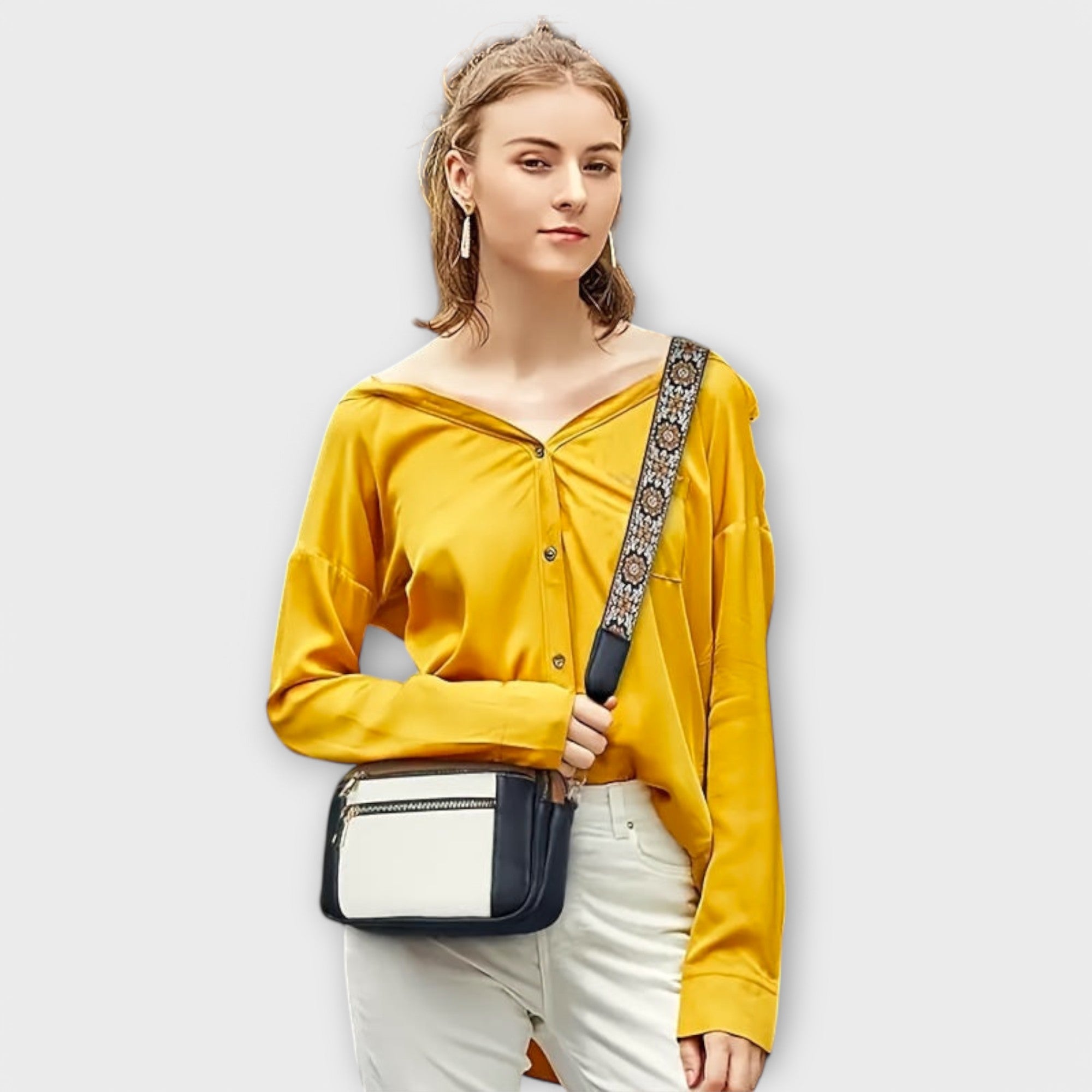 Dakota | Trendy Floral Strap Crossbody Bag