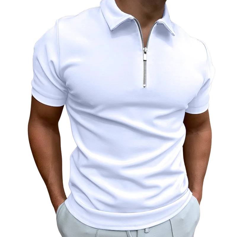 Logan | Modern Zip Polo Shirt Men