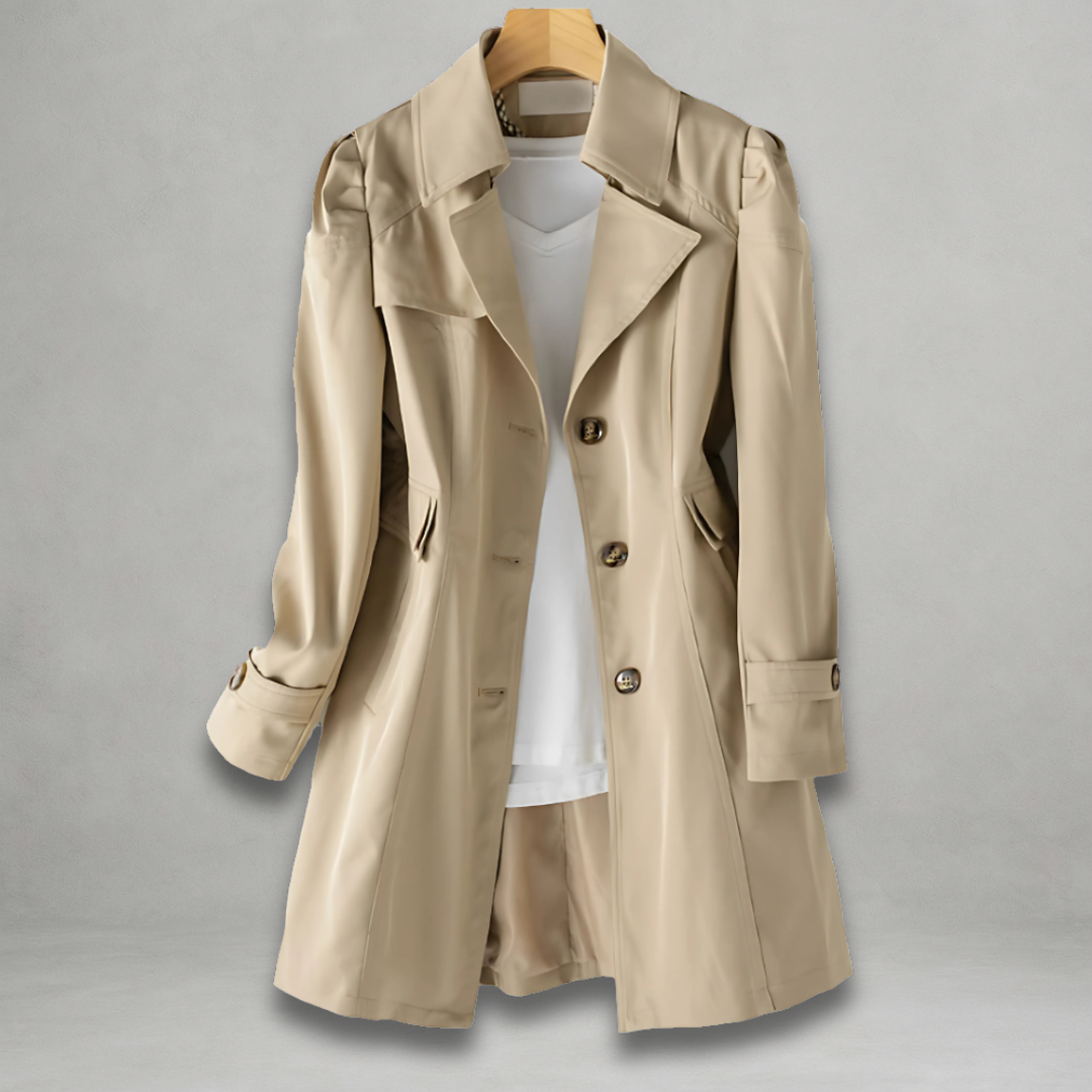Daniela | Stylish Classic Button Trench Coat