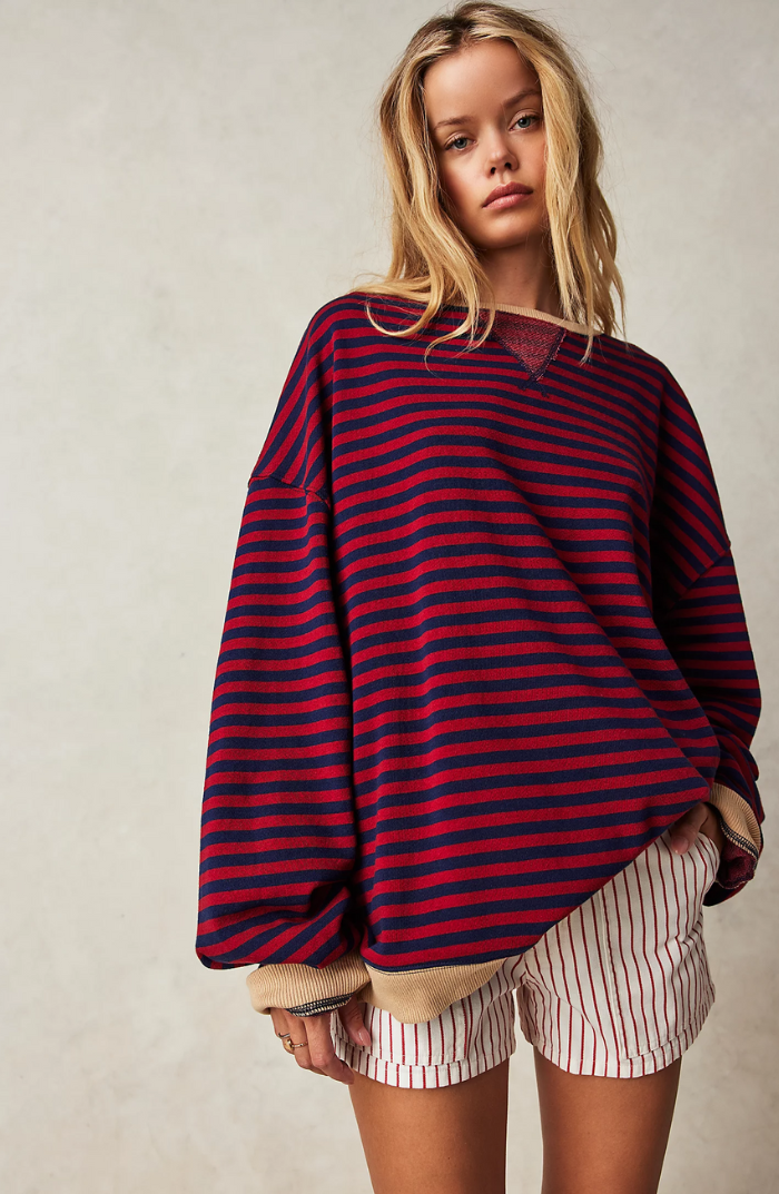 LENA™ Oversized striped sweater