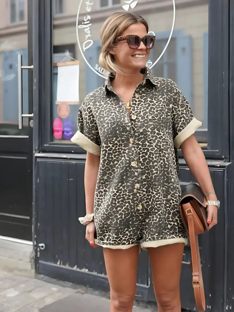 Alice | Leopard Print Jumpsuit