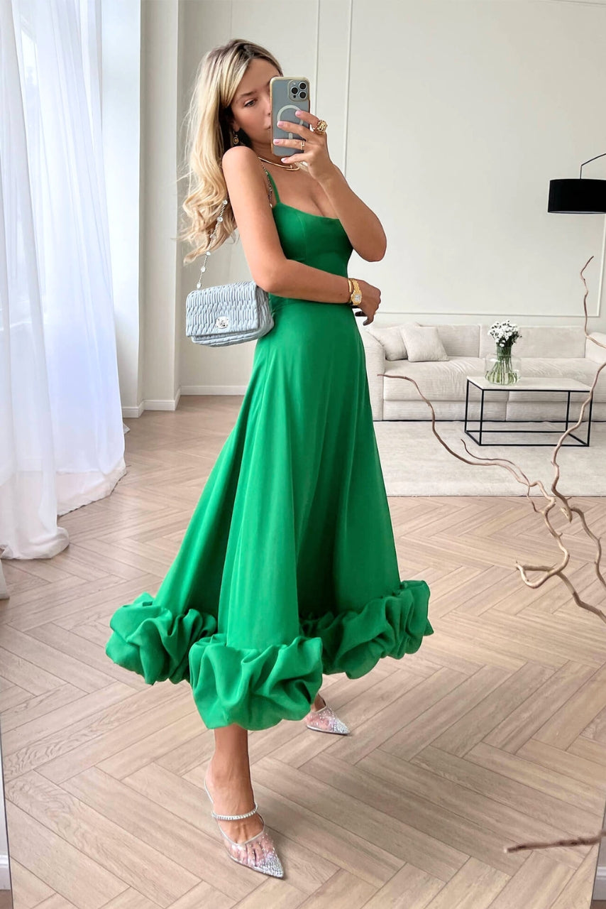 Leah | Elegant Ruffle Summer Dress