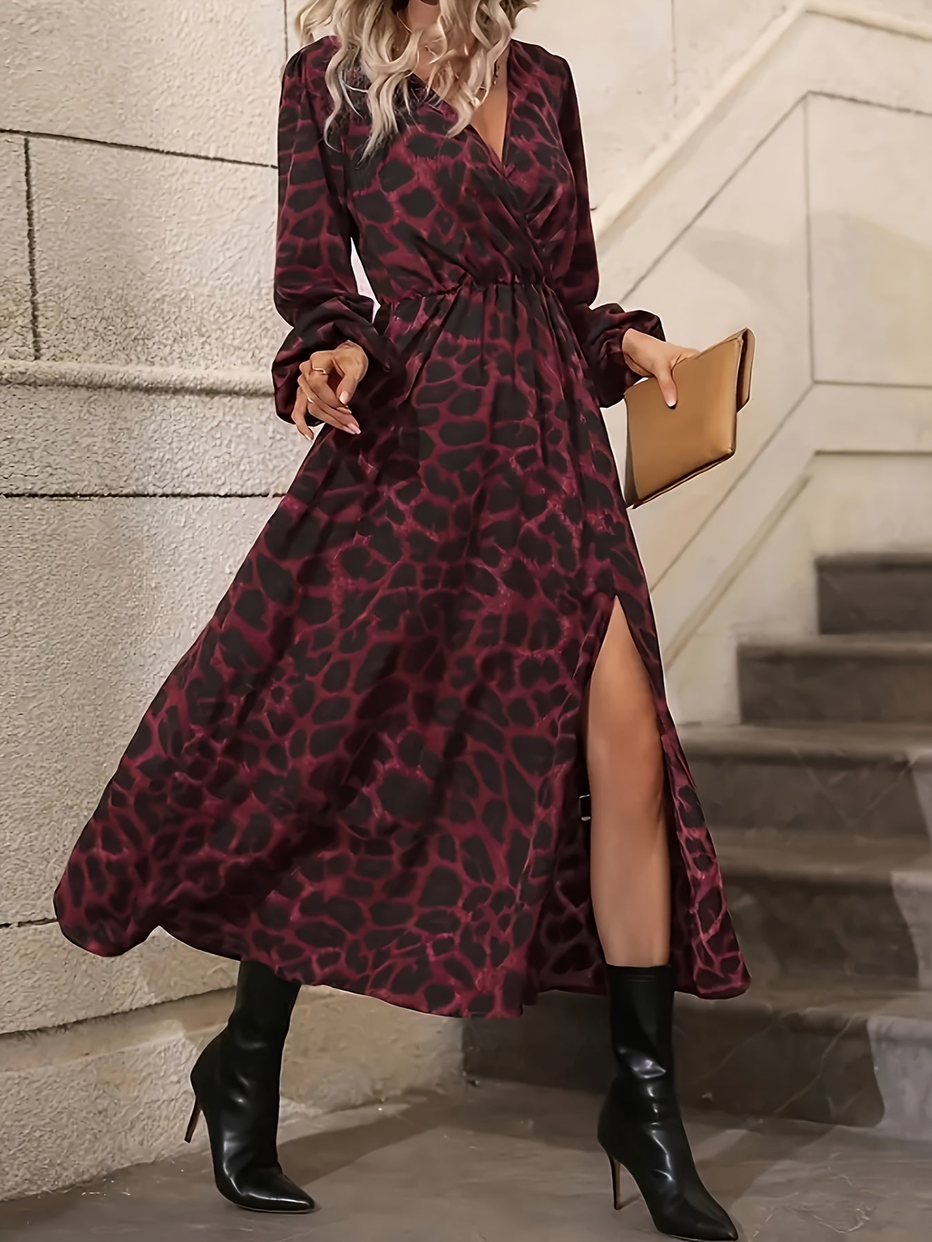 Caroline | Elegant Wrap Maxi Dress