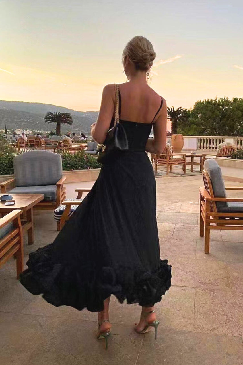 Leah | Elegant Ruffle Summer Dress