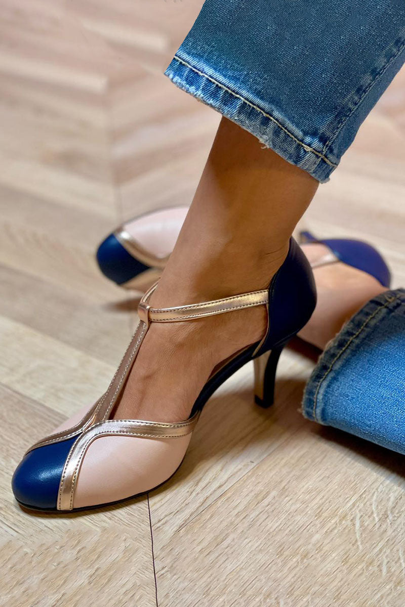 Amelia | T-Strap High Heels
