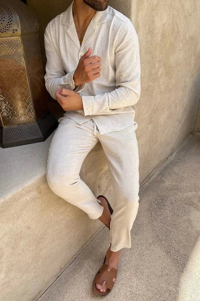 Leo | Classic Linen Shirt Men