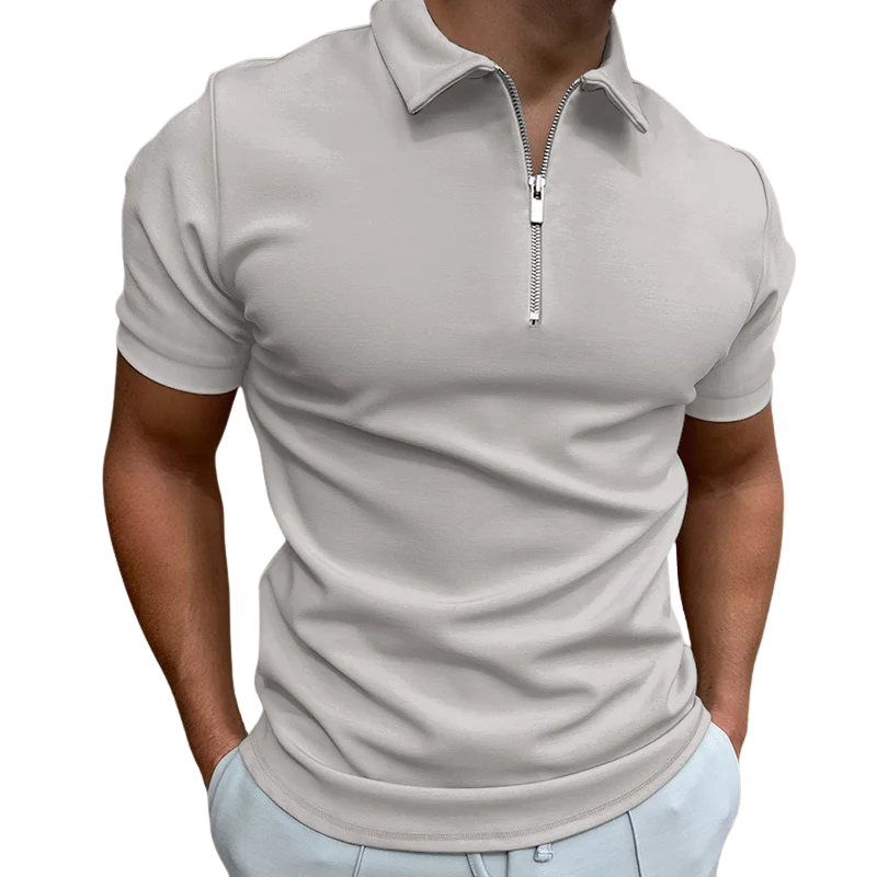 Logan | Modern Zip Polo Shirt Men