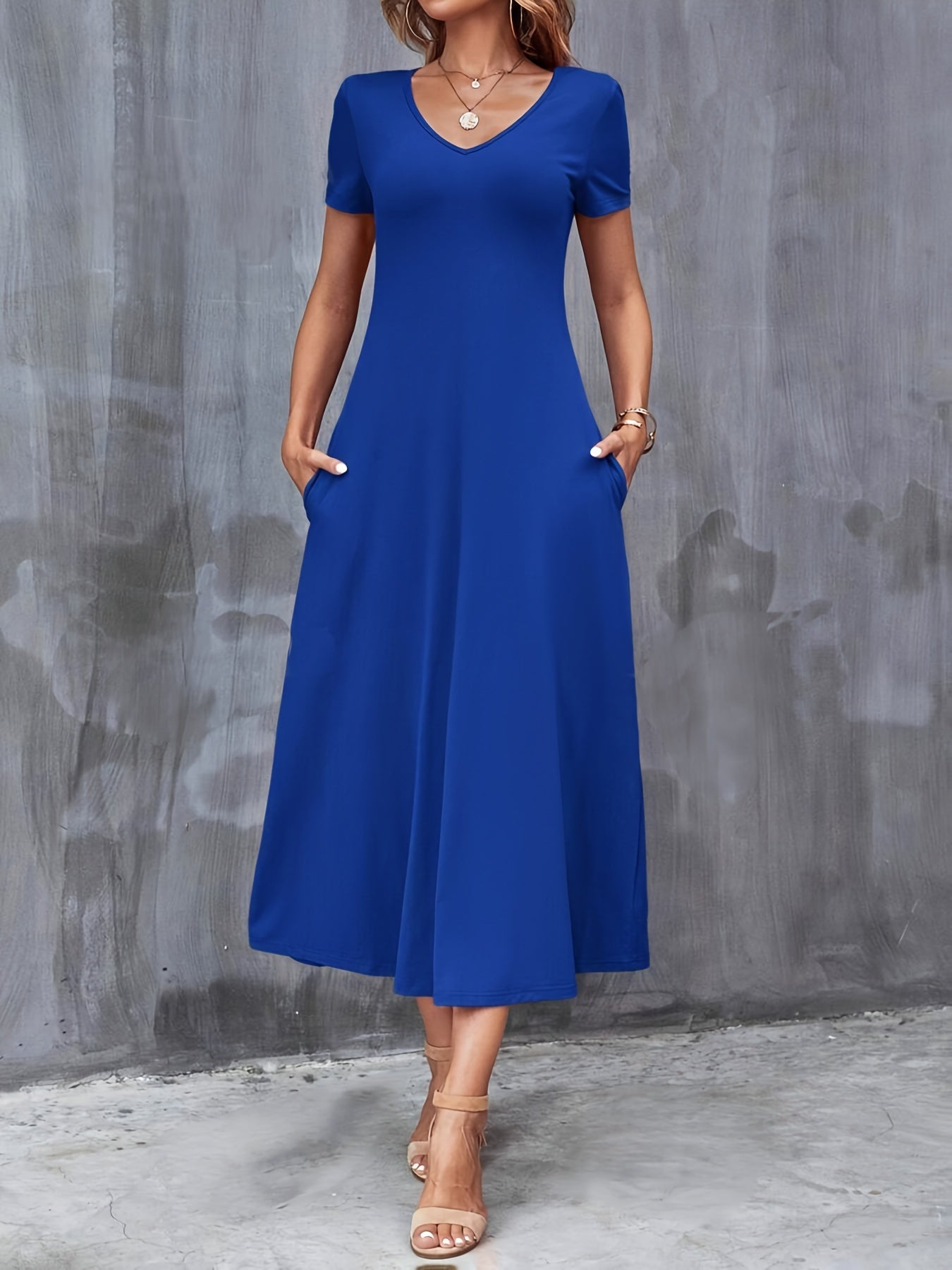 Diana | Classic V-Neck Summer Dress