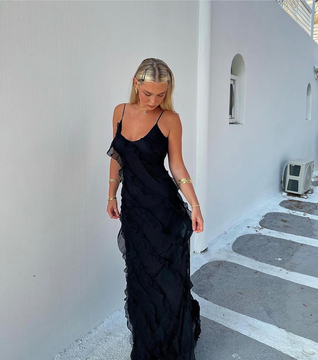 Caitlin | Elegant Ruffle Summer Dress