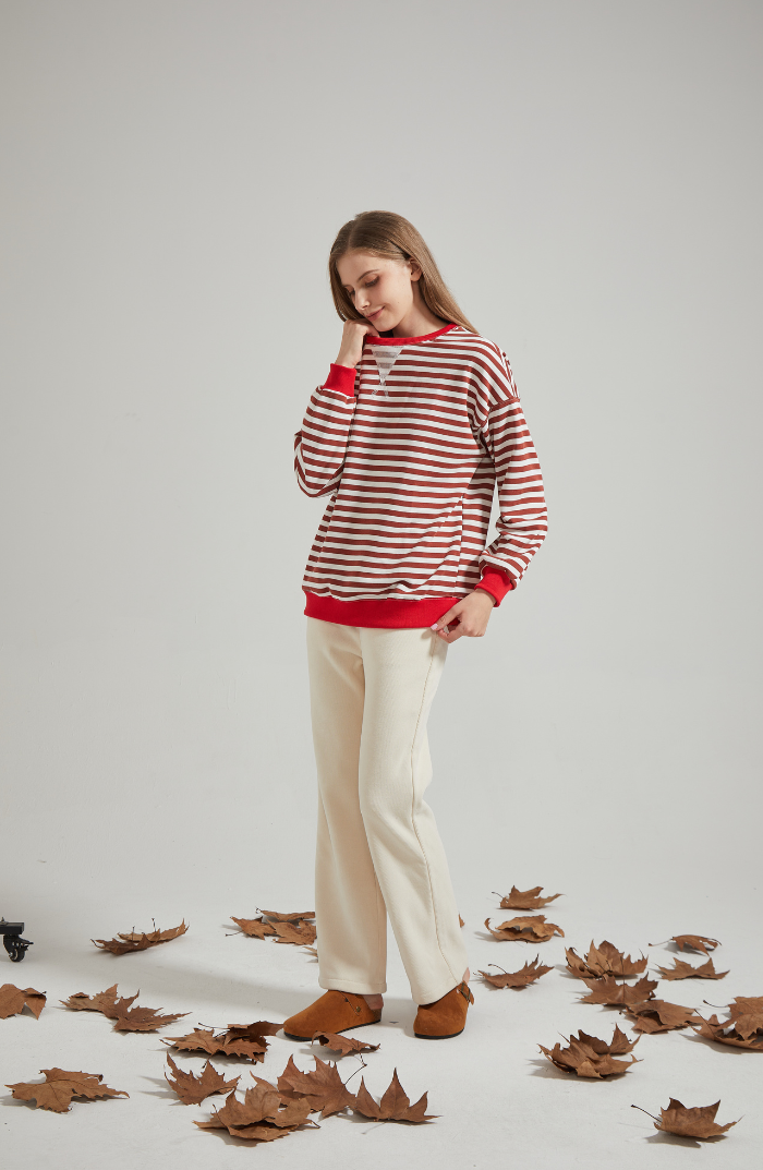 LENA™ Oversized striped sweater