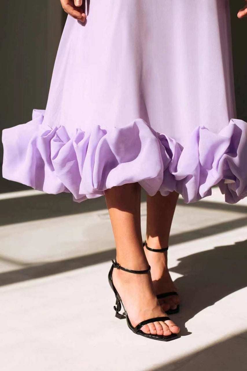 Leah | Elegant Ruffle Summer Dress