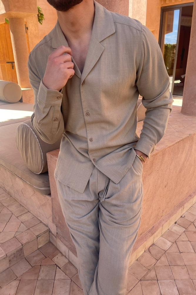 Leo | Classic Linen Shirt Men