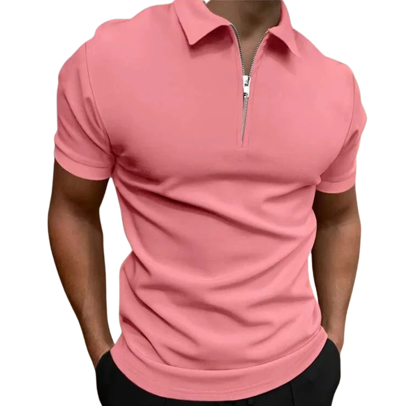 Logan | Modern Zip Polo Shirt Men