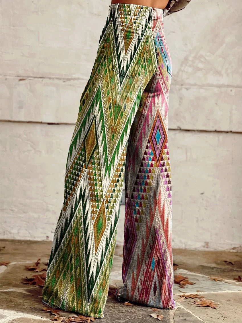 Marian | Ethnic Style Wide-Leg Pants