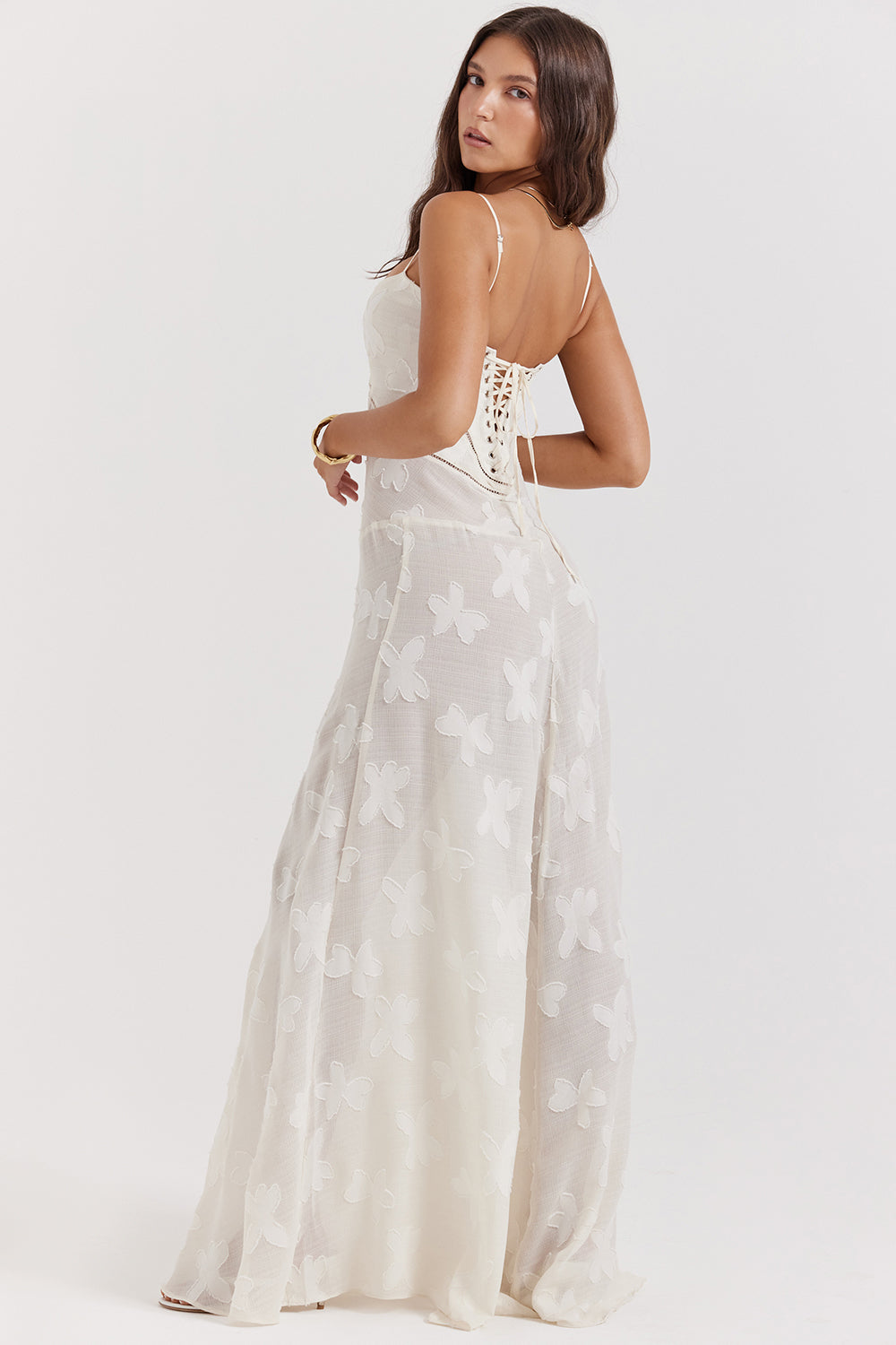 Lucy | Floral Lace Maxi Dress