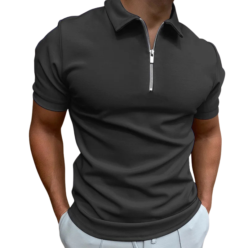 Logan | Modern Zip Polo Shirt Men