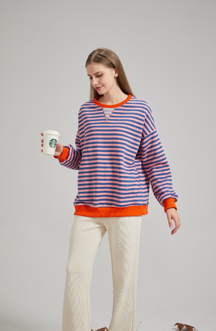 LENA™ Oversized striped sweater