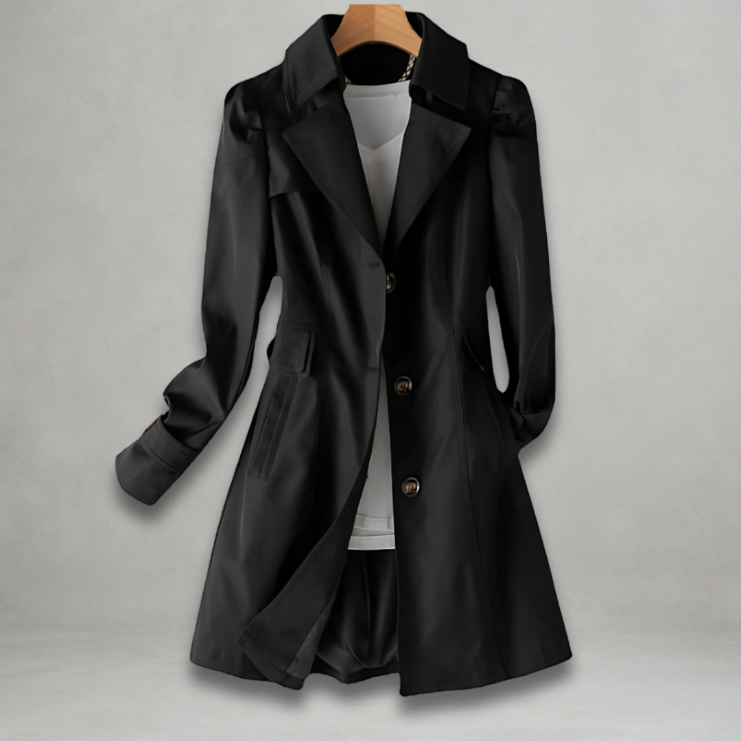 Daniela | Stylish Classic Button Trench Coat