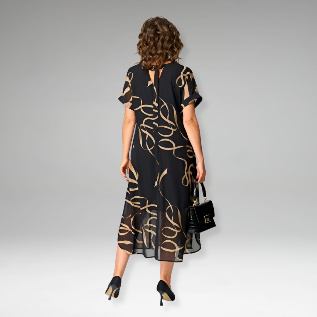Sanne – Light Dress with Graphic Print