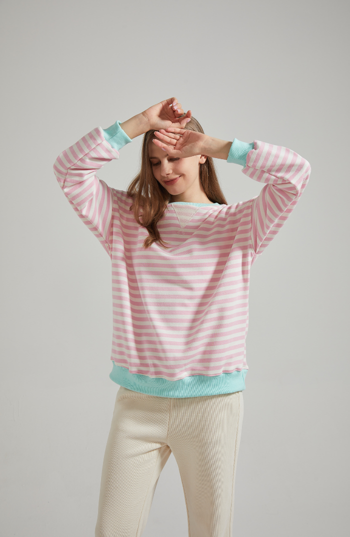 LENA™ Oversized striped sweater