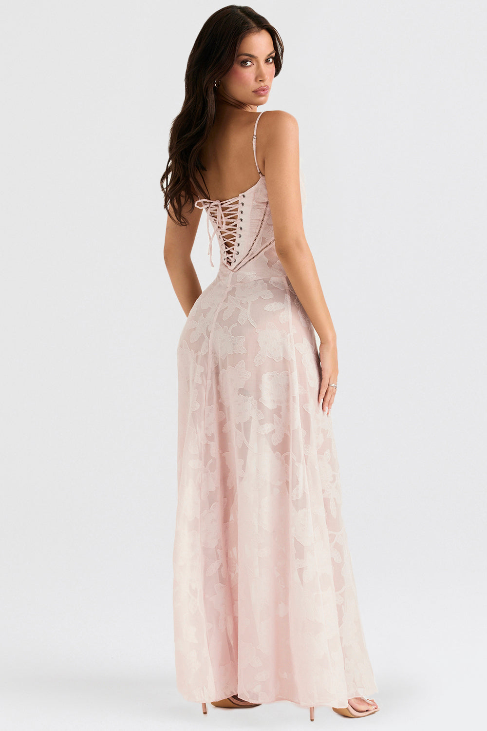Lucy | Floral Lace Maxi Dress